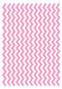 Printed Wafer Paper - Chevron Pastel Pink